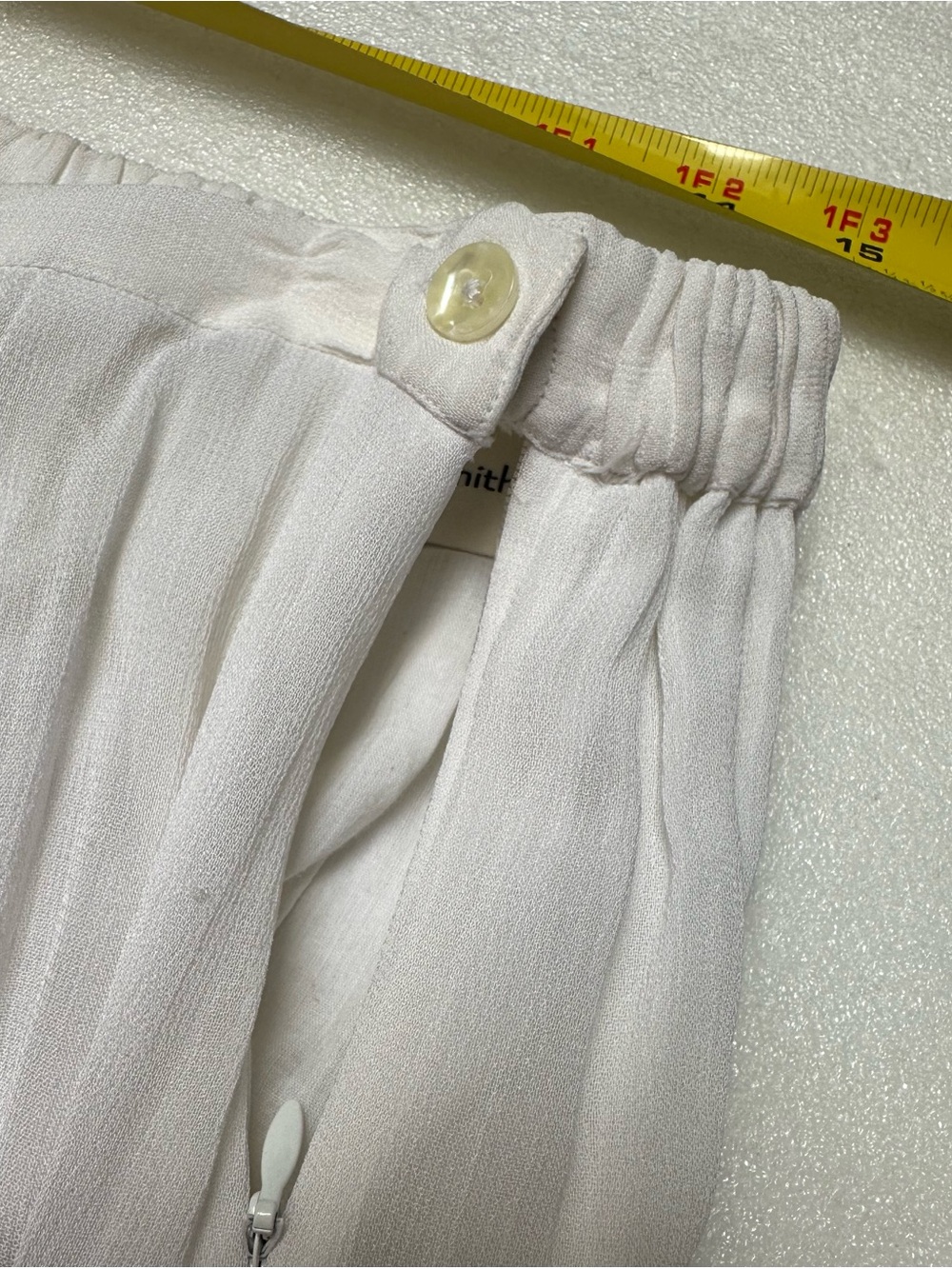 Amanda Smith Cream Maxi Skirt with Subtle Floral Embroidery - Picture 9 of 10